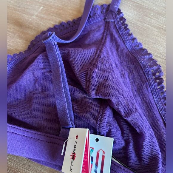 COSABELLA DOLCE BRA BRALETTE IN SWEET GRAPE NWT SIZE LARGE - Picture 5 of 8